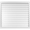 Ekena Millwork Vertical Surface Mount PVC Gable Vent: Functional, w/ 2"W x 2"P Brickmould Sill Frame, 42"W x 38"H GVPVE42X3803SF - alternate 1